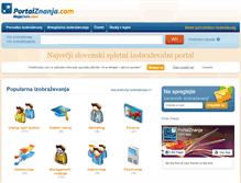 Tablet Screenshot of portalznanja.com